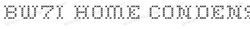 BW7i Home Condensed字体转换